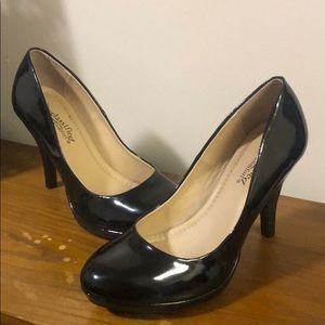 Black City Classified Comfort patent leather heels